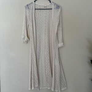 Hollister Long Lace Cardigan